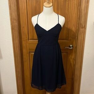 J. Crew Navy Dress Size 4. 3 Layered Skirt!